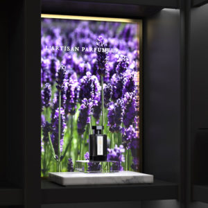 RETAIL & WHOLESALE PROJECTS L'artisan parfumeur shelf glorifier